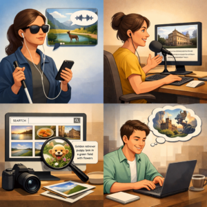 Use cases for an AI image describer